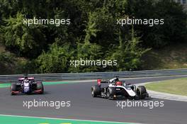 Race 1, Giuliano Alesi (FRA) Trident and Nikita Mazepin (RUS) ART Grand Prix 03.08.2019. FIA Formula 2 Championship, Rd 8, Budapest, Hungary, Saturday.