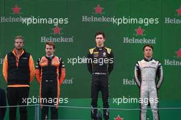 Race 2, 1st place Jack Aitken (GBR) Campos Racing, 2nd place Jordan King (GBR) MP Motorsport and 3rd place Nyck De Vries (NLD) ART Grand Prix 08.09.2019. Formula 2 Championship, Rd 10, Monza, Italy, Sunday.