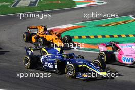 Race 2, Louis Deletraz (SUI) Carlin 08.09.2019. Formula 2 Championship, Rd 10, Monza, Italy, Sunday.