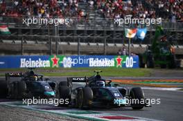 Race 1, Sergio Sette Camara (BRA) DAMS and Nicolas Latifi (CAN) DAMS 07.09.2019. Formula 2 Championship, Rd 10, Monza, Italy, Saturday.