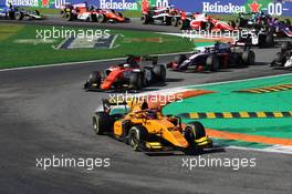 Race 2, Start of the race 08.09.2019. Formula 2 Championship, Rd 10, Monza, Italy, Sunday.