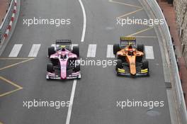 Free Practice, Anthoine Hubert (FRA) BWT Arden and  Jack Aitken (GBR) Campos Racing 23.05.2019. FIA Formula 2 Championship, Rd 4, Monte Carlo, Monaco, Thursday.