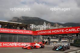  Free Practice, Sergio Sette Camara (BRA) DAMS and Sean Gelael (INA) PREMA Racing 23.05.2019. FIA Formula 2 Championship, Rd 4, Monte Carlo, Monaco, Thursday.