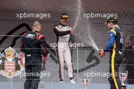 Race 1, 1st place Nyck De Vries (NLD) ART Grand Prix, 2nd place Luca Ghiotto (ITA) UNI-Virtuosi Racing and 3rd place Nobuharu Matsushita (JAP) Carlin 24.05.2019. FIA Formula 2 Championship, Rd 4, Monte Carlo, Monaco, Friday.