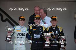 Race 2, 1st place Anthoine Hubert (FRA) BWT Arden, 2nd place Louis Deletraz (SUI) Carlin and 3rd place Guanyu Zhou (CHI) UNI-Virtuosi Racing 25.05.2019. FIA Formula 2 Championship, Rd 4, Monte Carlo, Monaco, Saturday.