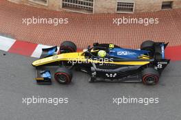 Free Practice, Luca Ghiotto (ITA) UNI-Virtuosi Racing 23.05.2019. FIA Formula 2 Championship, Rd 4, Monte Carlo, Monaco, Thursday.