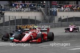 Race 1, Nicolas Latifi (CAN) DAMS and Sean Gelael (INA) PREMA Racing 24.05.2019. FIA Formula 2 Championship, Rd 4, Monte Carlo, Monaco, Friday.