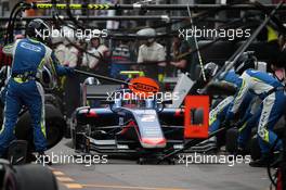 Race 1, Pit stop, Nobuharu Matsushita (JAP) Carlin 24.05.2019. FIA Formula 2 Championship, Rd 4, Monte Carlo, Monaco, Friday.