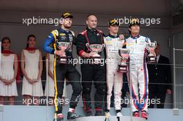 Race 1, 1st place Nyck De Vries (NLD) ART Grand Prix, 2nd place Luca Ghiotto (ITA) UNI-Virtuosi Racing and 3rd place Nobuharu Matsushita (JAP) Carlin 24.05.2019. FIA Formula 2 Championship, Rd 4, Monte Carlo, Monaco, Friday.