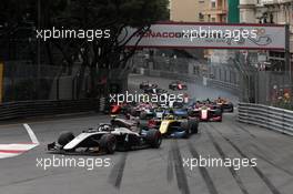 Race 1, Start of the race 24.05.2019. FIA Formula 2 Championship, Rd 4, Monte Carlo, Monaco, Friday.