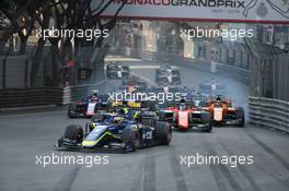 Race 2, Louis Deletraz (SUI) Carlin 25.05.2019. FIA Formula 2 Championship, Rd 4, Monte Carlo, Monaco, Saturday.