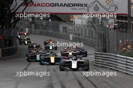 Race 1, Start of the race 24.05.2019. FIA Formula 2 Championship, Rd 4, Monte Carlo, Monaco, Friday.