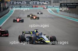 Race 2, Louis Deletraz (SUI) Carlin 01.12.2019. Formula 2 Championship, Rd 11, Yas Marina Circuit, Abu Dhabi, UAE, Sunday.