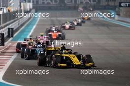 Race 1, Guanyu Zhou (CHI) UNI-Virtuosi Racing 30.11.2019. Formula 2 Championship, Rd 11, Yas Marina Circuit, Abu Dhabi, UAE, Saturday.