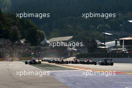 Race 1, Start of the race 31.08.2019. Formula 3 Championship, Rd 6, Spa-Francorchamps, Belgium, Saturday.