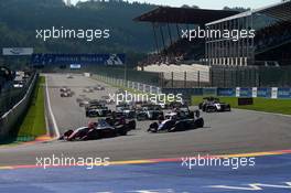Race 1, Start of the race 31.08.2019. Formula 3 Championship, Rd 6, Spa-Francorchamps, Belgium, Saturday.