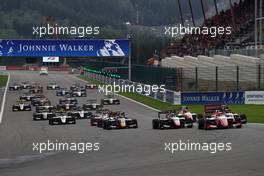 Race 2, Start of the race 01.09.2019. Formula 3 Championship, Rd 6, Spa-Francorchamps, Belgium, Sunday.