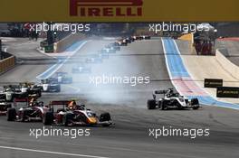 Race 2, David Beckmann (GER) ART Grand Prix with a puncture 23.06.2019. FIA Formula 3 Championship, Rd 2, Paul Ricard, France, Sunday.
