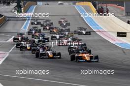 Race 2, Start of the race 23.06.2019. FIA Formula 3 Championship, Rd 2, Paul Ricard, France, Sunday.