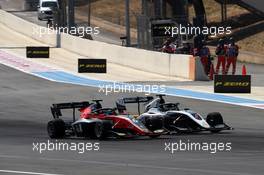 Race 1, Richard Verschoor (NDL) MP Motorsport and David Beckmann (GER) ART Grand Prix 22.06.2019. FIA Formula 3 Championship, Rd 2, Paul Ricard, France, Saturday.