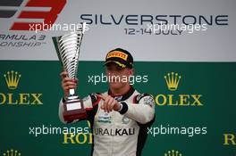 Race 2, Leonardo Pulcini (ITA) Hitech Grand Prix race winner 14.07.2019. FIA Formula 3 Championship, Rd 4, Silverstone, England, Sunday.