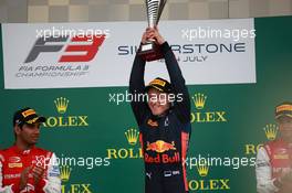 Race 1, Juri Vips (EST) Hitech Grand Prix race winner 13.07.2019. FIA Formula 3 Championship, Rd 4, Silverstone, England, Saturday.