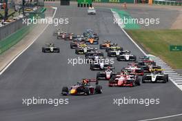 Race 1, Start of the race 13.07.2019. FIA Formula 3 Championship, Rd 4, Silverstone, England, Saturday.