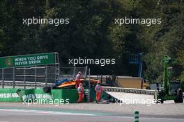 Race 1, Crash, Alex Peroni (AUS) Campos Racing 07.09.2019. Formula 3 Championship, Rd 7, Monza, Italy, Saturday.