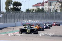 29.09.2019 - Race 2, Logan Sargeant (USA) Carlin Buzz Racing 29.09.2019. FIA Formula 3 Championship, Rd 8, Sochi, Russia, Sunday.