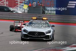 Race 1, The Safety car and Marcus Armstrong (NZ) Prema Racing 28.09.2019. FIA Formula 3 Championship, Rd 8, Sochi, Russia, Saturday.
