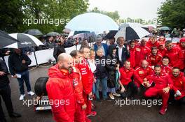 Jean Todt (FRA) FIA President Corina Schumacher with Luca di Montezemolo.  4-7-07.2019 Goodwood Festival of Speed, Goodwood, England