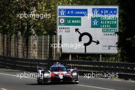 Mike Conway (GBR) / Kamui Kobayashi (JPN) / Jose Maria Lopez (ARG) #07 Toyota Gazoo Racing Toyota TS050 Hybrid. 02.06.2019. FIA World Endurance Championship, Le Mans Test, Le Mans, France, Sunday.