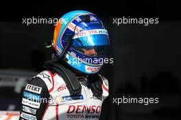Fernando Alonso (ESP) Toyota Gazoo Racing. 02.06.2019. FIA World Endurance Championship, Le Mans Test, Le Mans, France, Sunday.