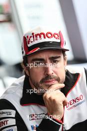 Fernando Alonso (ESP) Toyota Gazoo Racing. 13.06.2019. FIA World Endurance Championship, Le Mans 24 Hours, Qualifying, Le Mans, France. Thursday.