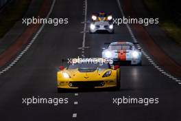Jan Magnussen (DEN) / Antonio Garcia (ESP) / Mike Rockenfeller (GER) #63 Corvette Racing - GM Chevrolet Corvette C7.R. 12.06.2019. FIA World Endurance Championship, Le Mans 24 Hours, Practice and Qualifying, Le Mans, France. Wednesday.