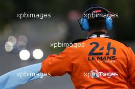 Circuit atmosphere - a marshal. 15.06.2019. FIA World Endurance Championship, Le Mans 24 Hours, Race, Le Mans, France. Saturday.
