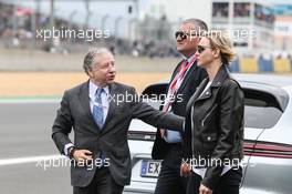 (L to R): Jean Todt (FRA) FIA President with Princess Charlene of Monaco on the grid. 15.06.2019. FIA World Endurance Championship, Le Mans 24 Hours, Race, Le Mans, France. Saturday.