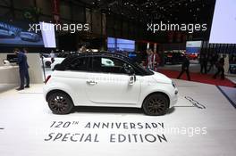 05.03.2019- Fiat 500 120th anniversary 05-06.03.2019. Geneva International Motor Show, Geneva, Switzerland.