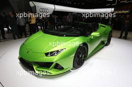 06.03.2019- Lamborghini Huracan EVO Spyder 05-06.03.2019. Geneva International Motor Show, Geneva, Switzerland.