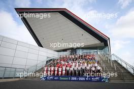 The Season 8 - 2019/2020 start of season drivers' group photograph. 30.08.2019. FIA World Endurance Championship, Round 1, Silverstone, England, Friday