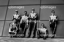 Toyota Gazoo Racing drivers (L to R): Kazuki Nakajima (JPN); Sebastien Buemi (SUI); Brendon Hartley (NZL); Mike Conway (GBR); Kamui Kobayashi (JPN).  30.08.2019. FIA World Endurance Championship, Round 1, Silverstone, England, Friday