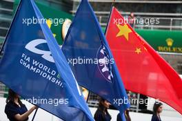 Grid atmosphere - flags. 10.11.2019. FIA World Endurance Championship, Round 3, Four Hours of Shanghai, Shanghai, China, Sunday.