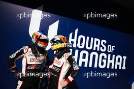 (L to R): Jose Maria Lopez (ARG) Toyota Gazoo Racing and Mike Conway (GBR) Toyota Gazoo Racing. 08.11.2019. FIA World Endurance Championship, Round 3, Four Hours of Shanghai, Shanghai, China, Friday.