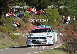 Emil LINDHOLM (FIN) - Mikael KORHONEN (FIN) VOLKSWAGEN Polo R5 27.10.2019. FIA World Rally Championship, Rd 13, Catalunya - Costa Daurada, Rally de Espan~a Spain 2019
