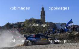25.10.2019 - Elfyn Evans (GBR)- Scott MARTIN (GBR) Ford Fiesta WRC, M-Sport Ford World Rally Team 24-27.10.2019. FIA World Rally Championship, Rd 13, Catalunya - Costa Daurada, Rally de Espan~a Spain 2019
