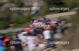 Sebastien Loeb (FRA) - Daniel Elena (MCO) HYUNDAI I20 Coupe WRC, HYUNDAI SHELL MOBIS WRT 27.10.2019. FIA World Rally Championship, Rd 13, Catalunya - Costa Daurada, Rally de Espan~a Spain 2019