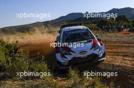 25.10.2019 - Takamoto Katsuta (JAP) - Daniel Barritt (GBR) TOYOTA Yaris WRC, TOMMI MÄKINEN RACING OY 24-27.10.2019. FIA World Rally Championship, Rd 13, Catalunya - Costa Daurada, Rally de Espan~a Spain 2019