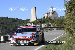 Simone Tempestini (ROU)-SERGIU ITU (ROU) HYUNDAI i20 NG R5 27.10.2019. FIA World Rally Championship, Rd 13, Catalunya - Costa Daurada, Rally de Espan~a Spain 2019