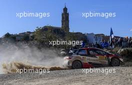 25.10.2019 - Kris Meeke (GBR)-Sébastien MARSHALL (GBR) TOYOTA YARIS, TOYOTA GAZOO RACING WRT 24-27.10.2019. FIA World Rally Championship, Rd 13, Catalunya - Costa Daurada, Rally de Espan~a Spain 2019