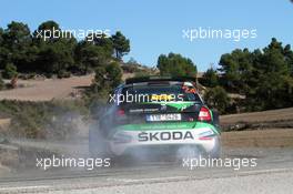 Jan KOPECKY (CZE) - Jan HLOUSEK (CZE) SKODA FABIA R5 Evo, SKODA MOTORSPORT 27.10.2019. FIA World Rally Championship, Rd 13, Catalunya - Costa Daurada, Rally de Espan~a Spain 2019